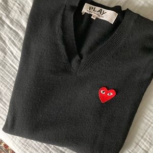 Play comme de garçons sweater mens L
